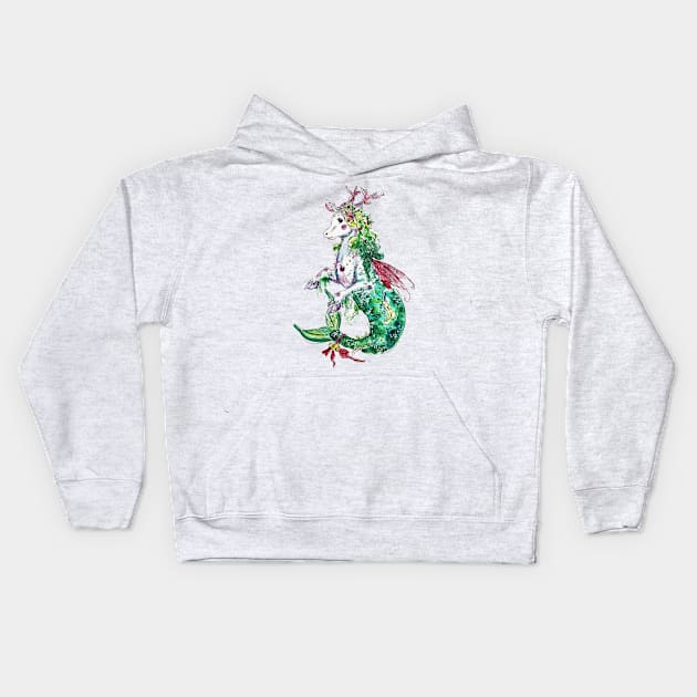 Mermaid Fairy Unicorn Kids Hoodie by aquabun